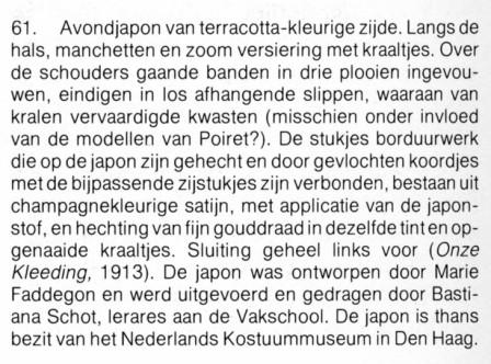 beschrijving japon Marie Faddegon beschrijving japon Marie Faddegon