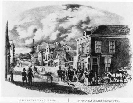 Scheveningsebrug in 1850 Scheveningsebrug in 1850